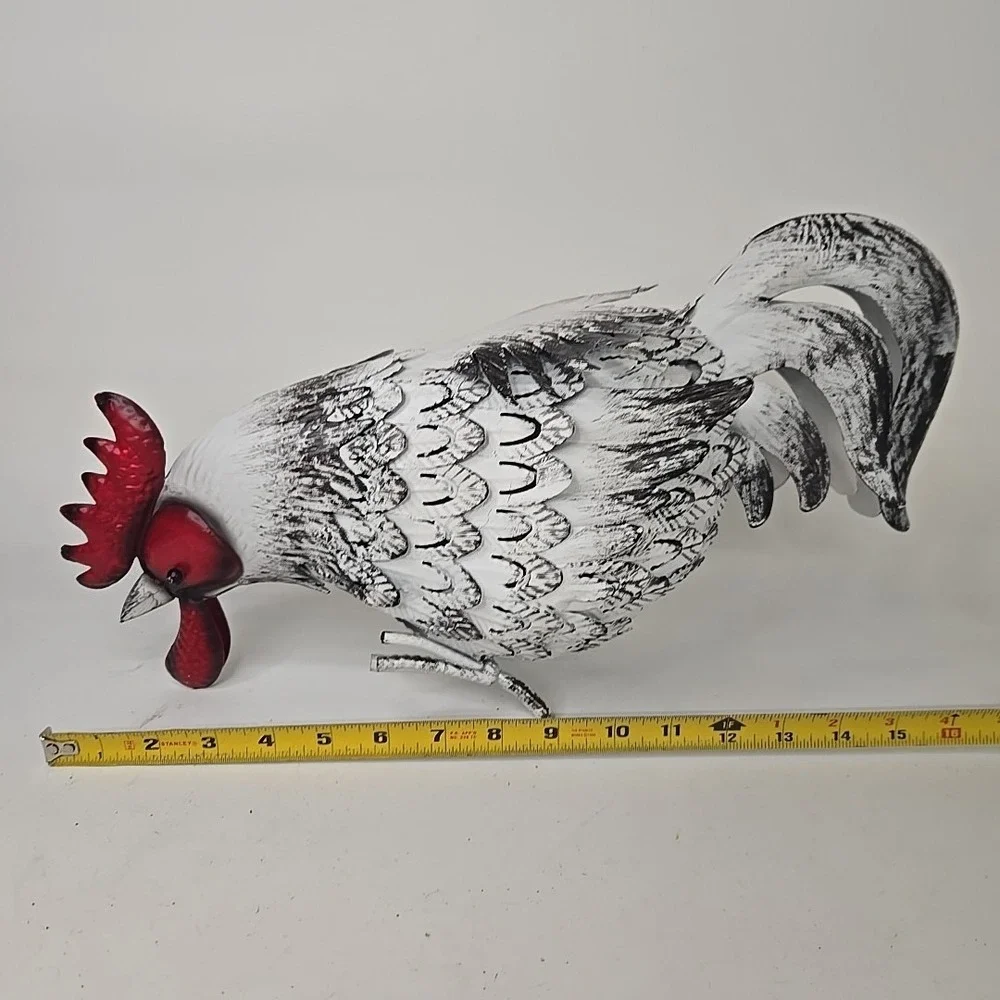 White‎ Decorative Rooster 10